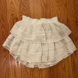 Aerie Rock 'n' Ruffle Skirt - White